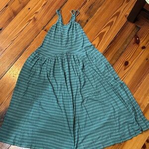 Free People Green Striped Dress